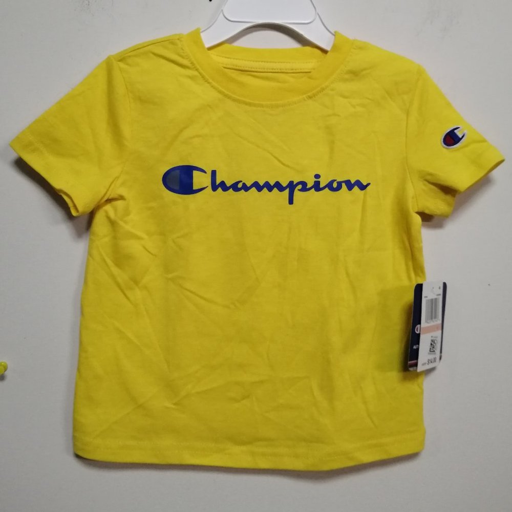 BNWT Champion Kid Tees Yellow Size 2T